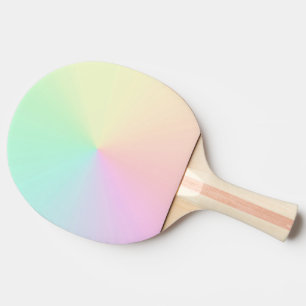 Raquette De Ping Pong Ombre Pastel Gradient Muet esthétique été