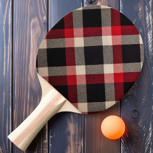 Raquette De Ping Pong Ombre rouge appliquée