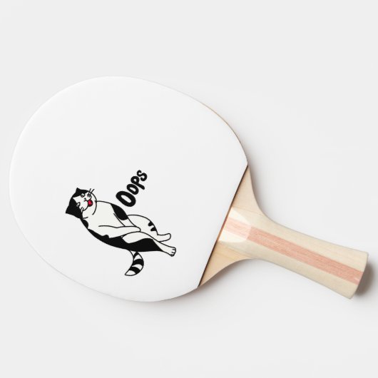 Raquette De Ping Pong Oops cat (Côté)