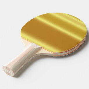 Raquette De Ping Pong Or de Faux, briller, métallique, jaune, d'or,