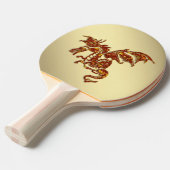 Raquette De Ping Pong Or Dragon Flamboyant (Devant Angle)