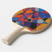 Raquette De Ping Pong "Or et bijoux" Ping Paddle Abstrait (Devant Angle)