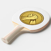 Raquette De Ping Pong Or pauvre (Devant Angle)