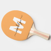 Raquette De Ping Pong Orange Monogramme (Côté)