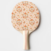 Raquette De Ping Pong Orange Peace Floral (Devant)