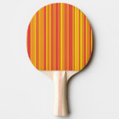 Raquette De Ping Pong Orange rouge jaune rayures (Dos)