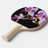 Raquette De Ping Pong Orchidée blanche et violette (Devant Angle)