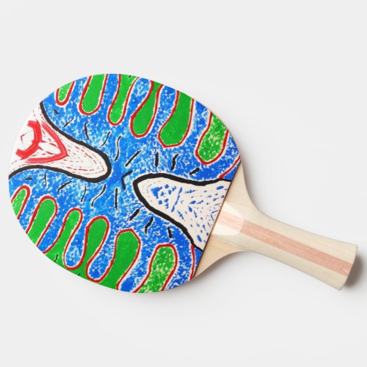 Raquette De Ping Pong "Organic Reflex" – Artistic Ping Pong Paddle (Côté)