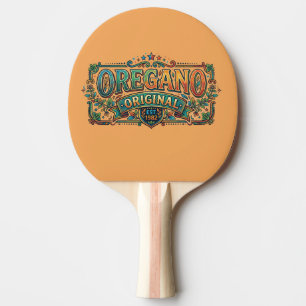 Raquette De Ping Pong Origan Original – Conception de T-Shirt à Mot d'Es