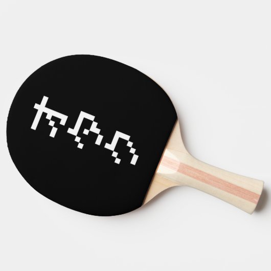 Raquette De Ping Pong OTAKU 8 bits Pixel japonais Katakana vertical (Côté)