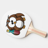 RAQUETTE DE PING PONG "OÙ EST LA FÊTE ?" DRUNK OWL (Côté)