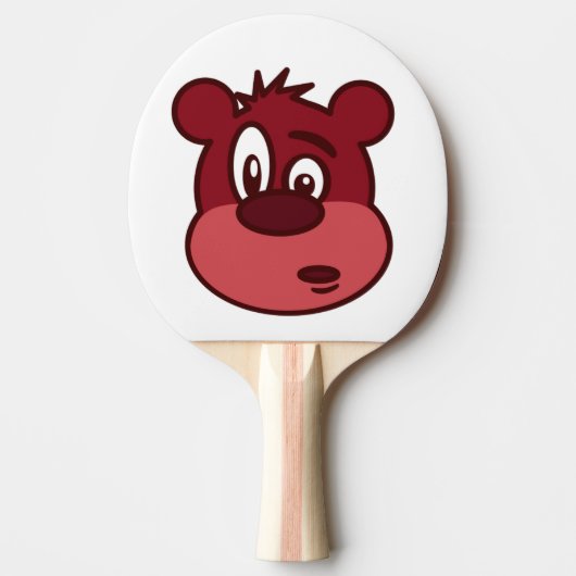 RAQUETTE DE PING PONG OURS DE VISAGE FUNNY (Devant)