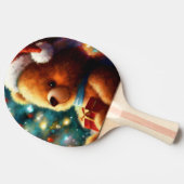 Raquette De Ping Pong Ours en peluche de Noël (3) (Côté)