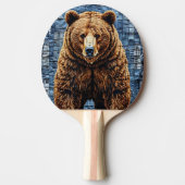 Raquette De Ping Pong Ours grizzli (Devant)