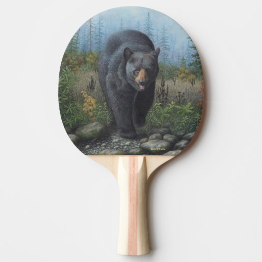 Raquette De Ping Pong Ours noir (Devant)