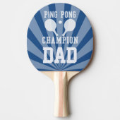 Raquette De Ping Pong Paddle champion de pong de ping bleu papa (Devant)