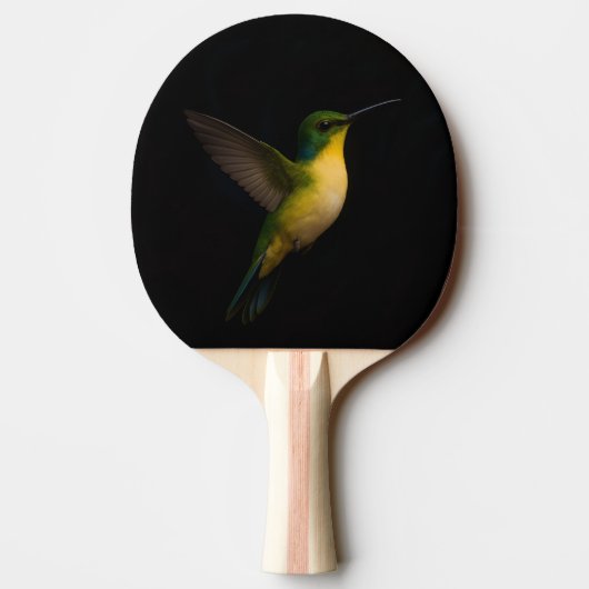 Raquette De Ping Pong Paddle de ping-pong Black 4 Luxe, Colibri volant (Dos)
