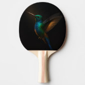 Raquette De Ping Pong Paddle de ping-pong Black 4 Luxe, Colibri volant (Devant)