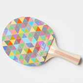 Raquette De Ping Pong Paddle de ping-pong d'art géométrique pour ping-po (Côté)