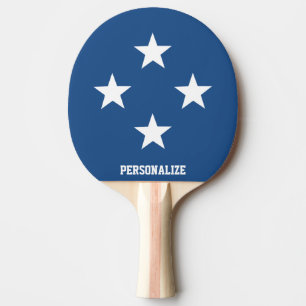 Raquette De Ping Pong Paddle de ping-pong design étoile patriotique