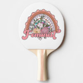 Raquette De Ping Pong Paddle de ping-pong féministe (Devant)