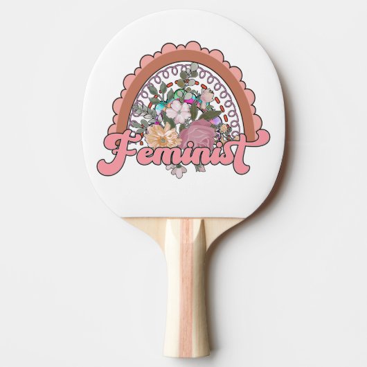 Raquette De Ping Pong Paddle de ping-pong féministe (Devant)