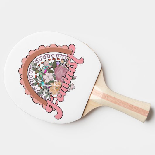 Raquette De Ping Pong Paddle de ping-pong féministe (Côté)