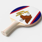 Raquette De Ping Pong Paddle de ping-pong patriotique avec drapeau Samoa (Devant Angle)