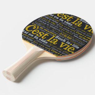 Raquette De Ping Pong Paddle de ping-pong personnalisé C'est La Vie
