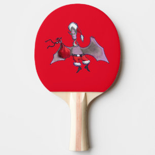Raquette De Ping Pong Paddle de ping-pong rouge père Noël Bat