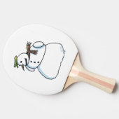 Raquette De Ping Pong Paddle de ping-pong Snowman (Côté)