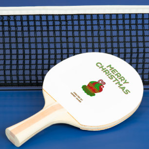 Raquette De Ping Pong Paddle de pong de ping-cake de Noël