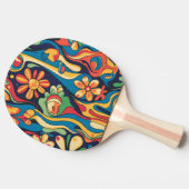 Raquette De Ping Pong Paddle Hippie Ping Pong (Côté)