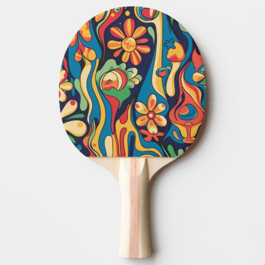 Raquette De Ping Pong Paddle Hippie Ping Pong (Devant)