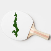 Raquette De Ping Pong Paddle Logo Classic Fishers Island - Vert (Côté)