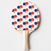 Raquette De Ping Pong Paddle moderne élégant, Ball Arrière - plan blanc (Devant)