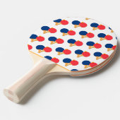 Raquette De Ping Pong Paddle moderne élégant, Ball Arrière - plan blanc (Devant Angle)