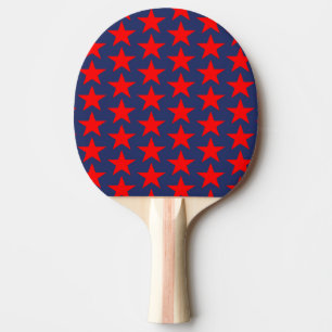Raquette De Ping Pong Paddle Motif Ping Pong Little Red Stars