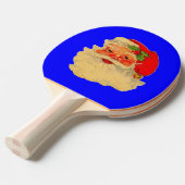 Raquette De Ping Pong Paddle - Père Noël - Bleu. (Devant Angle)