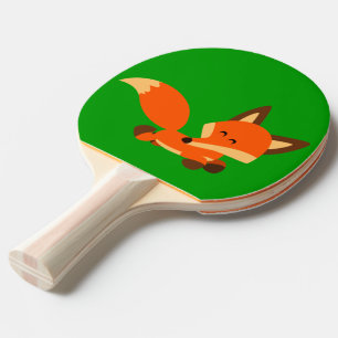 Raquette De Ping Pong Paddle Ping Ping Ping de caricature Fox Fleet