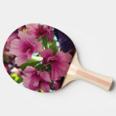 Raquette De Ping Pong Paddle Ping Ping Ping Fleur Rose (Côté)