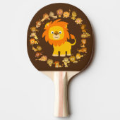 Raquette De Ping Pong Paddle Ping Ping Ping Lion Mandala (Dos)