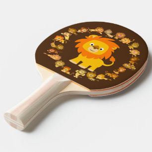Raquette De Ping Pong Paddle Ping Ping Ping Lion Mandala