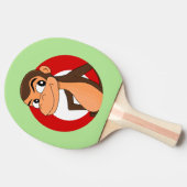 Raquette De Ping Pong Paddle ping pong caricature chimp (Côté)