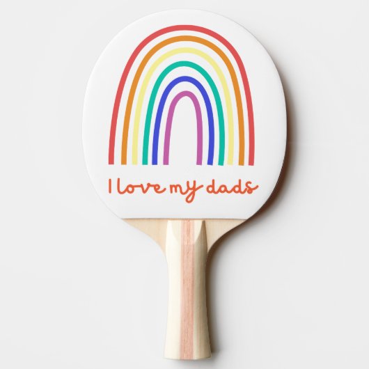 Raquette De Ping Pong Paddle Rainbow Ping Ping (Dos)