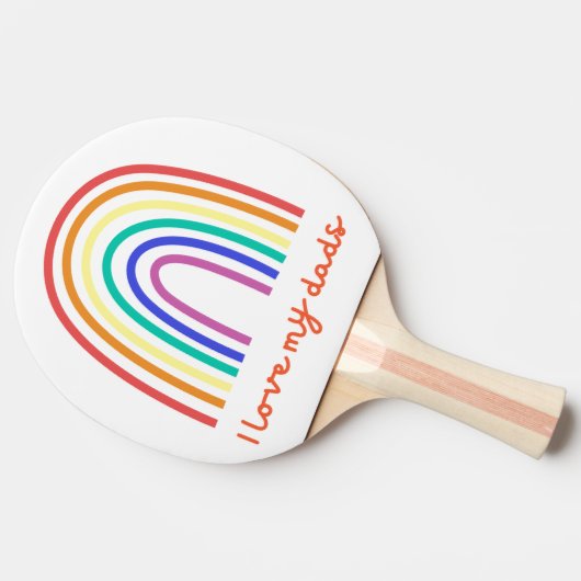 Raquette De Ping Pong Paddle Rainbow Ping Ping (Côté)