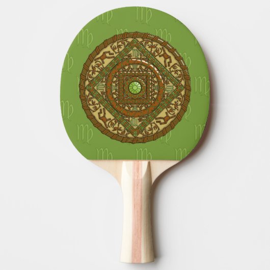 Raquette De Ping Pong Paddle Virgo Mandala Ping Ping (Devant)