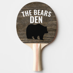 RAQUETTE DE PING PONG PADDLES DE PING PING DE DEN À L'OURS GRIZZLY