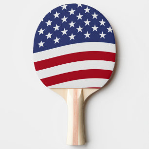 Raquette De Ping Pong Pagaie à bascule du drapeau américain