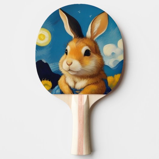 Raquette De Ping Pong Pagaie à bascule Starry Spring Bunny Ping (Devant)